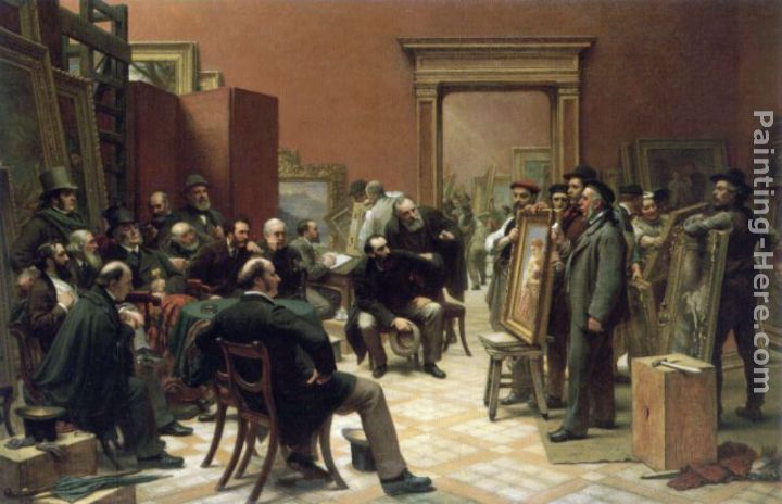 The Council of the Royal Academy Selecting Pictures for Exhibition painting - Charles West Cope The Council of the Royal Academy Selecting Pictures for Exhibition art painting